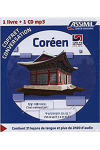 Coffret conversation coreen (guide+CD)