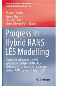 Progress in Hybrid Rans-Les Modelling