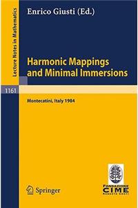Harmonic Mappings and Minimal Immersion
