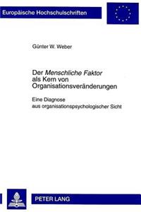 Der «Menschliche Faktor» ALS Kern Von Organisationsveraenderungen