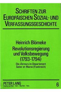 Revolutionsregierung Und Volksbewegung (1793-1794)