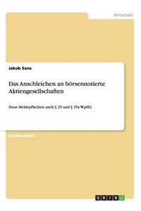 Anschleichen an börsennotierte Aktiengesellschaften