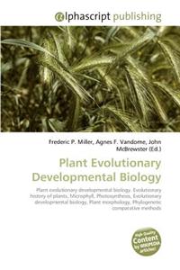 Plant Evolutionary Developmental Biology