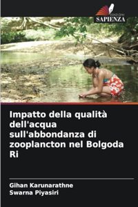 Impatto della qualità dell'acqua sull'abbondanza di zooplancton nel Bolgoda Ri