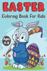 Easter Coloring Book for Kids Ages 4-8