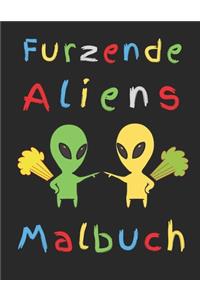Furzende Aliens Malbuch