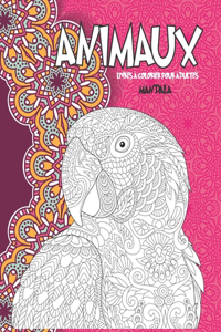 Livres à colorier pour adultes - Mandala - Animaux
