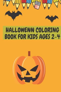 Halloween Coloring Book for Kids Ages 2-4