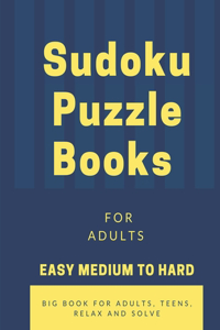 sudoku puzzle books for adults easy medium to hard