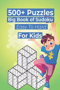 500+ Puzzles Big Book of Sudoku Easy To Hard For Kids