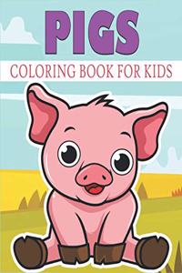 Pigs Coloring Book For Kids