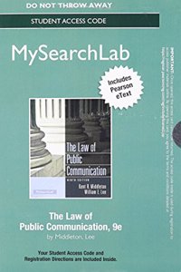 MyLab Search with Pearson eText -- Standalone Access Card -- for Law of Public Communication