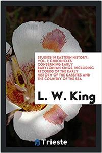 STUDIES IN EASTERN HISTORY; VOL. I; CHRO