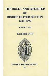 Rolls and Register of Bishop Oliver Sutton 1280-1299 [VIII]