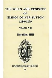 Rolls and Register of Bishop Oliver Sutton 1280-1299 [Viii]