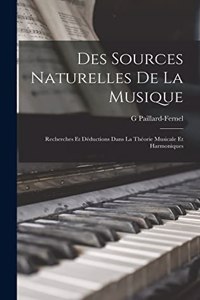 Des Sources Naturelles De La Musique