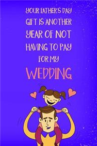 Your Father's Day Gift Is Another Year Of Not Having To Pay For My Wedding