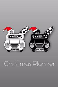 Cool Surfer Couple in Surf Bugs Christmas Planner