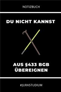 Notizbuch Du Nicht Kannst Aus §433 Bgb Übereignen #jurastudium