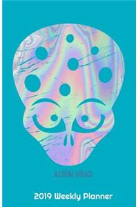 2019 Weekly Planner Alien Head