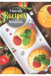 Favorite Recipes Notebook