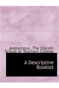 A Descriptive Booklet