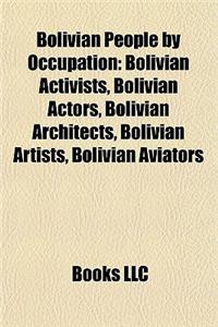 Bolivian People by Occupation