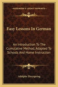 Easy Lessons In German