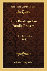 Bible Readings For Family Prayers