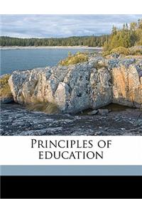 Principles of education