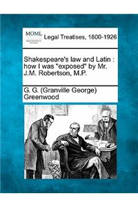 Shakespeare's Law and Latin