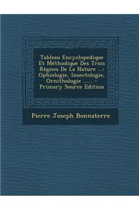 Tableau Encyclopedique Et Méthodique Des Trois Règnes De La Nature ...