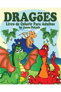 Dragões Livro de Colorir para Adultos