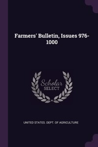 Farmers' Bulletin, Issues 976-1000