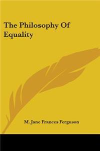 Philosophy Of Equality