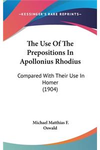 The Use Of The Prepositions In Apollonius Rhodius