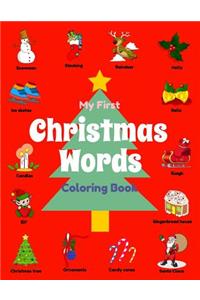 My First Christmas Words Coloring Book