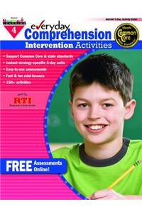 Everyday Comprehension Intervention Activities Grade 4 Book Teacher Resource