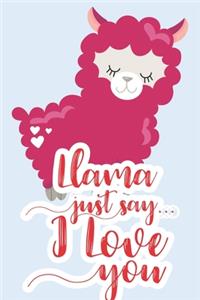 Llama Just Say I Love You