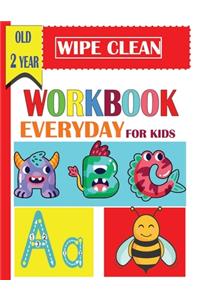 wipe clean workbook everyday for kids old 2 year