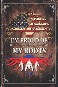 Im Proud of My Roots: Vintage Cambodia and American Flag Personalized Gift for Coworker Friend 2020 Calendar Daily Weekly Monthly Planner Organizer