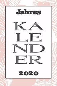 Jahres Kalender 2020