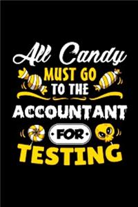 All candy must go to the accountant for testing