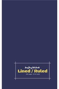 Lined Notebook - Personal Diary - Ruled Notebook - AmyTmy Notebook - 5 x 8 inch - 400 pages