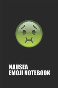 Nausea Emoji Emoticons Notebook Emoji Notebook, Blank Composition Book, Emoji Notebooks for Girls/Boys, Emoji School Supplies Notebook for School / Teacher / Office / Student