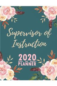 Supervisor of Instruction 2020 Weekly and Monthly Planner
