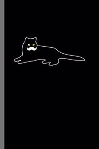 Mustache Black Cat