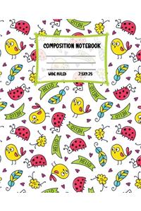 Composition Notebook Wide Ruled