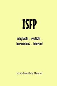 ISFP Monthly Planner