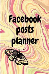 Facebook posts planner